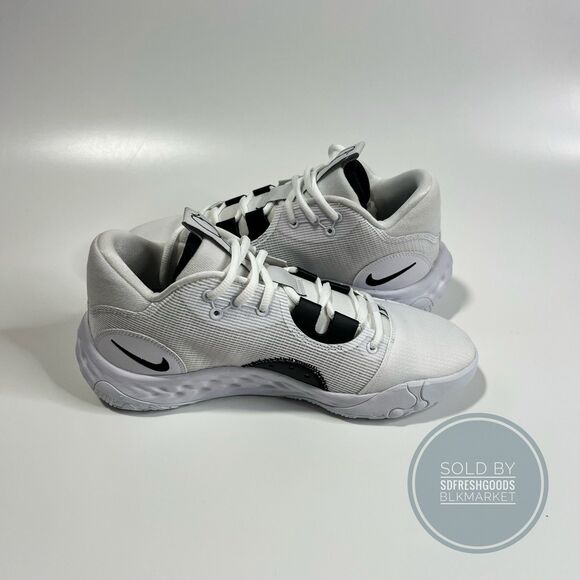 Nike PG 6 TB Promo Basketball Shoes White Black DX6654-100 Size 8.5